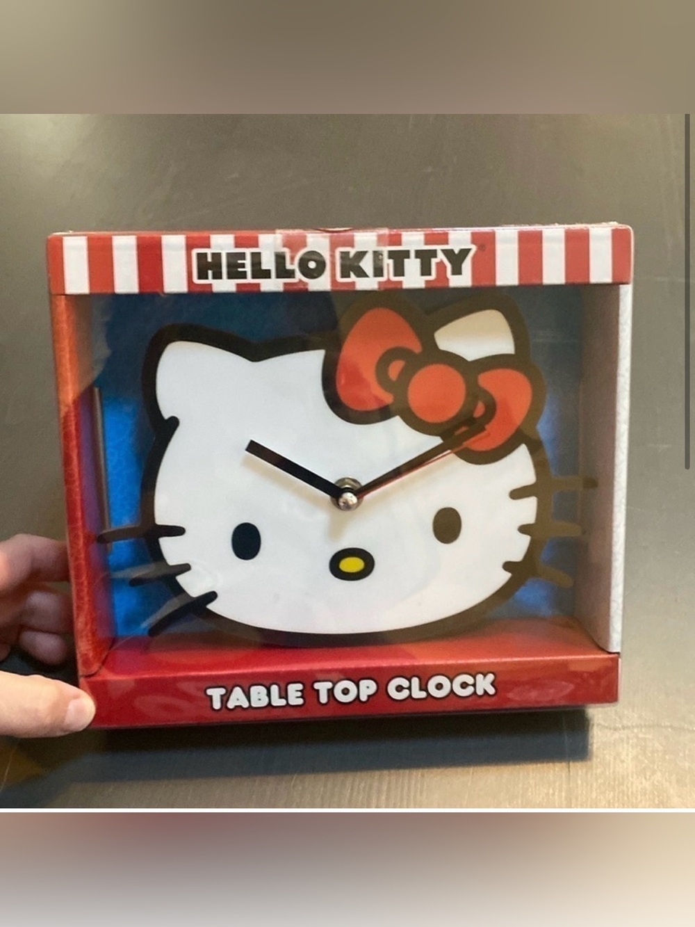 Sanrio Hello Kitty tabletop clock Red & White